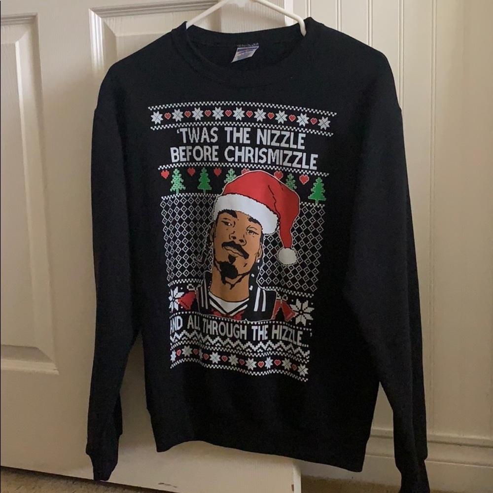 Snoop Dogg Ugly Funny Christmas Sweater Party